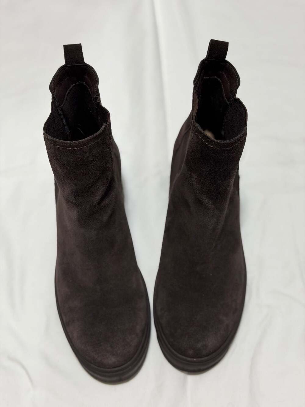 Splendid Melisa Brown Suede Platform Chelsea Boots